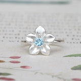 big forget me not flower ring