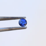 Classic round blue sapphire