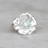 eva rose ring silver