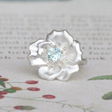 eva rose ring silver