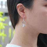 Fantail earrings in sterling silver