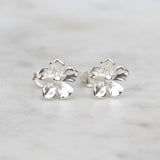 Silver forget me not earrings