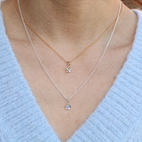 Mini forget me not flower necklaces