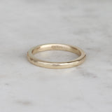 gold hammered wedding ring