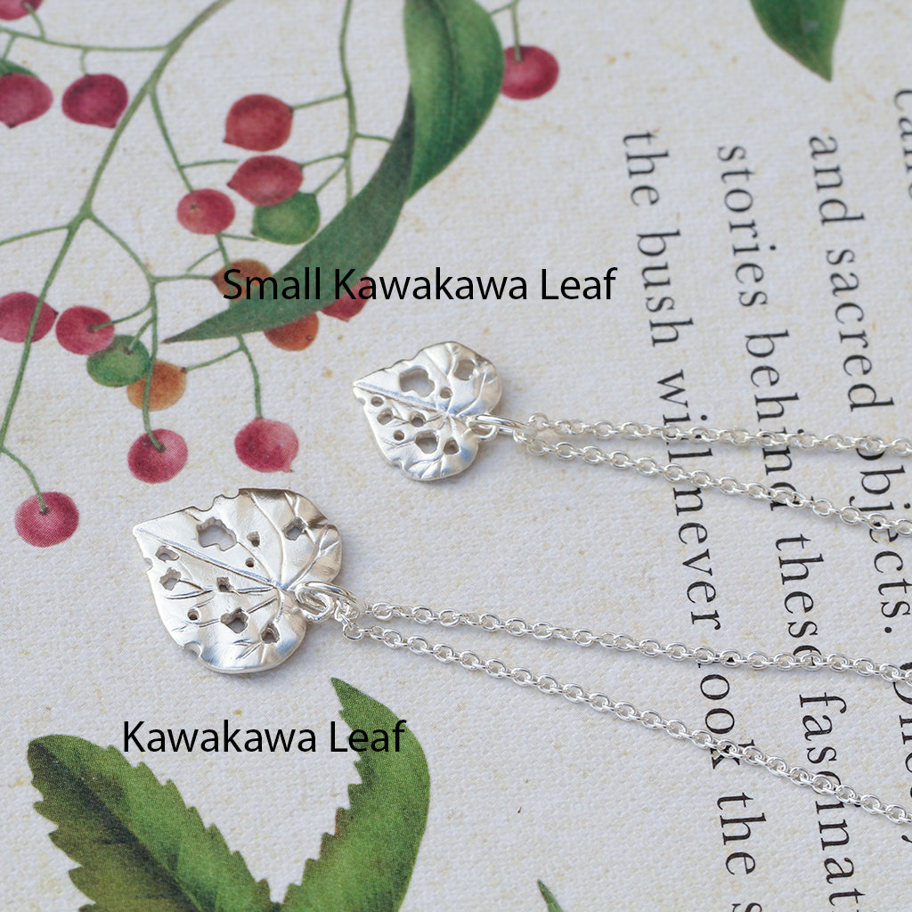 Silver Kawakawa Leaf Necklaces