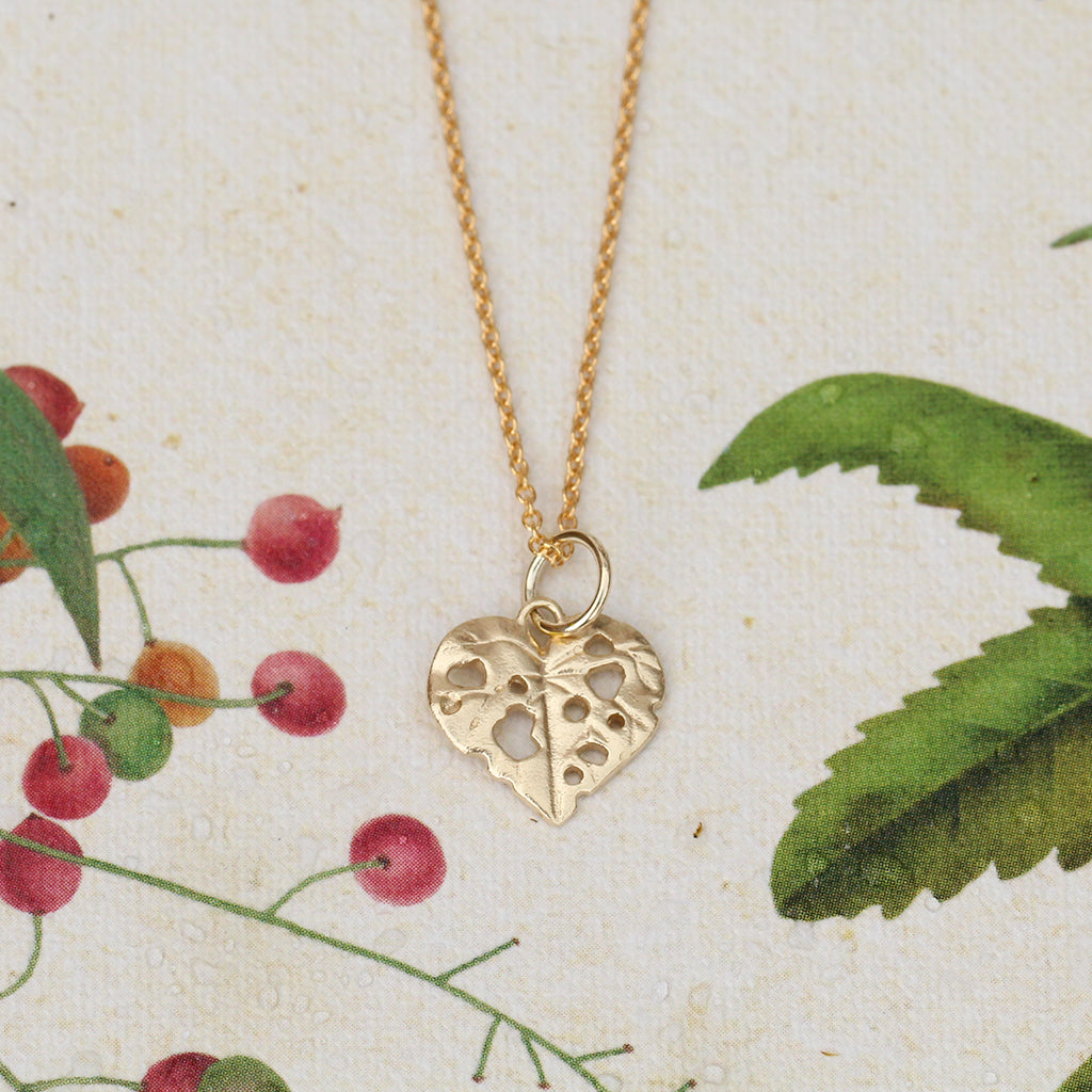 gold kawakawa necklace