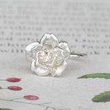 rose in bloom ring morganite