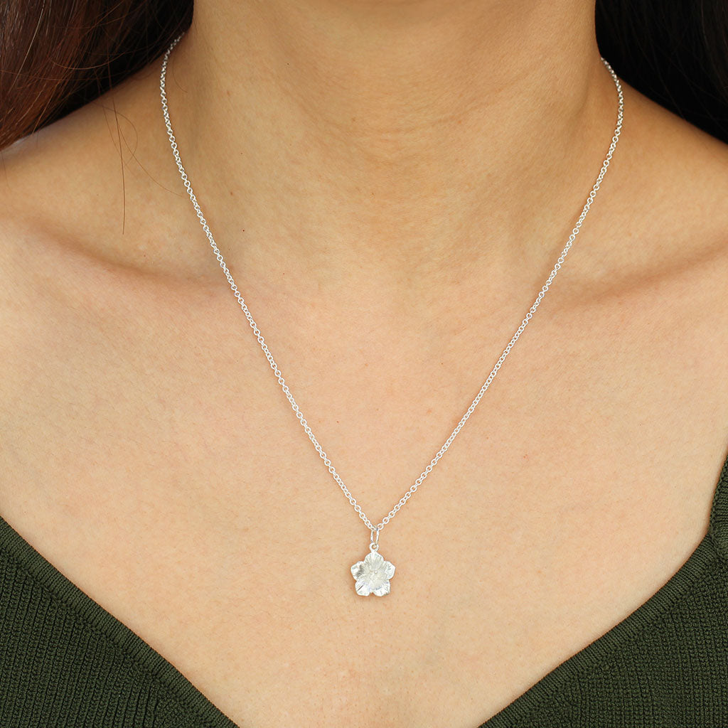 Rose of Sharon necklace