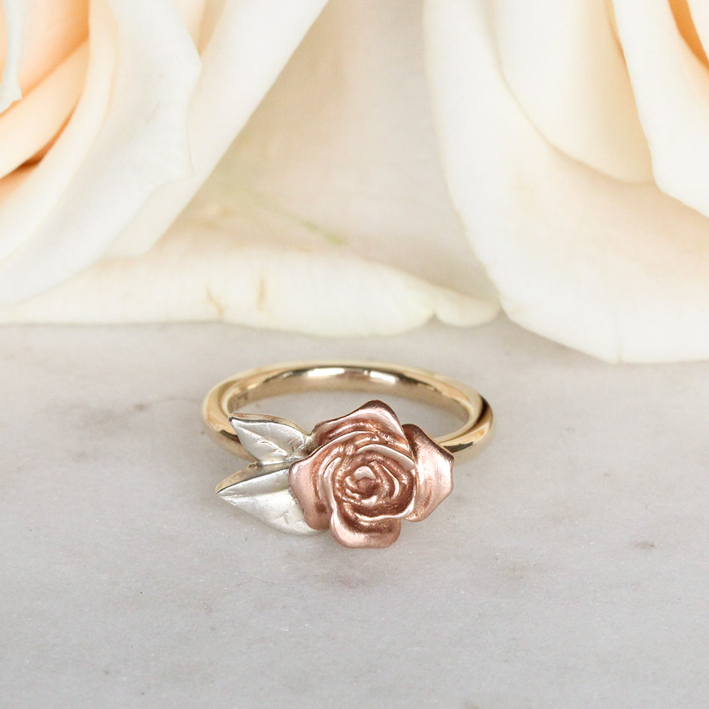 gold rose ring