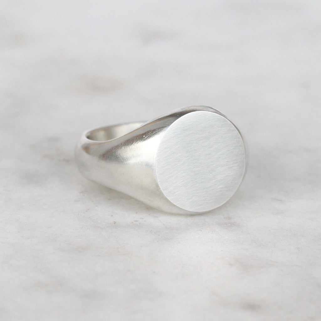 sterling silver signet ring