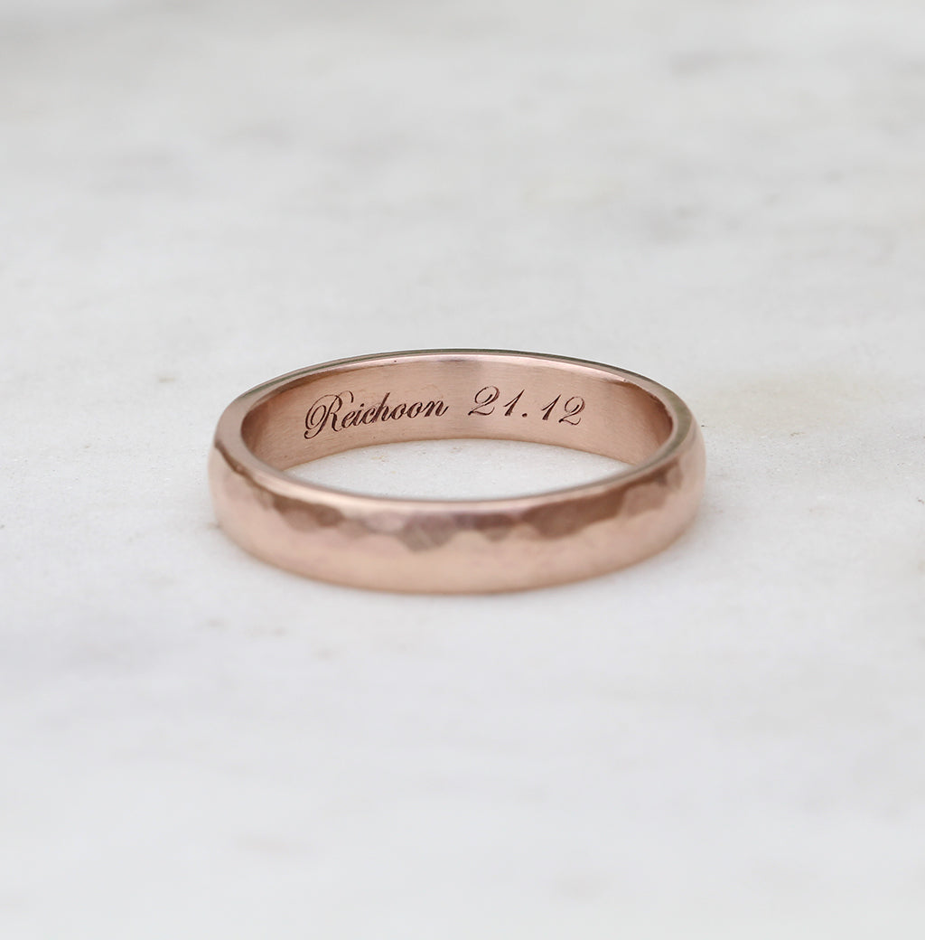 Engraving inside a wedding ring