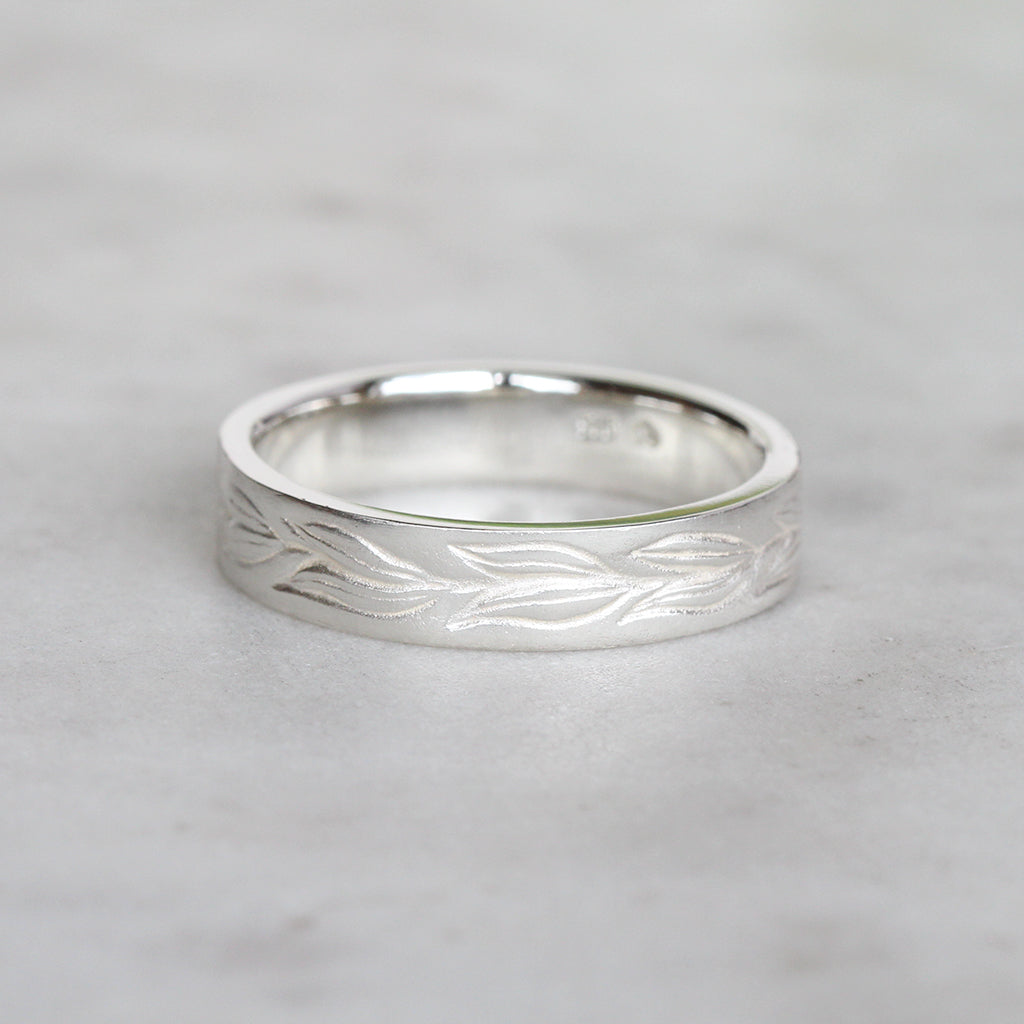olive men's ring
