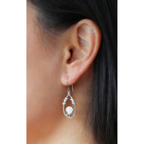 fantail bird earrings silver