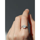 forget me not ring in sterling silver