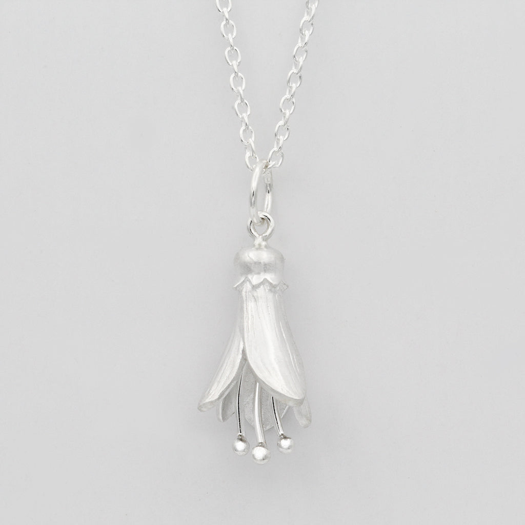 kowhai flower necklace. NZ native flower necklace