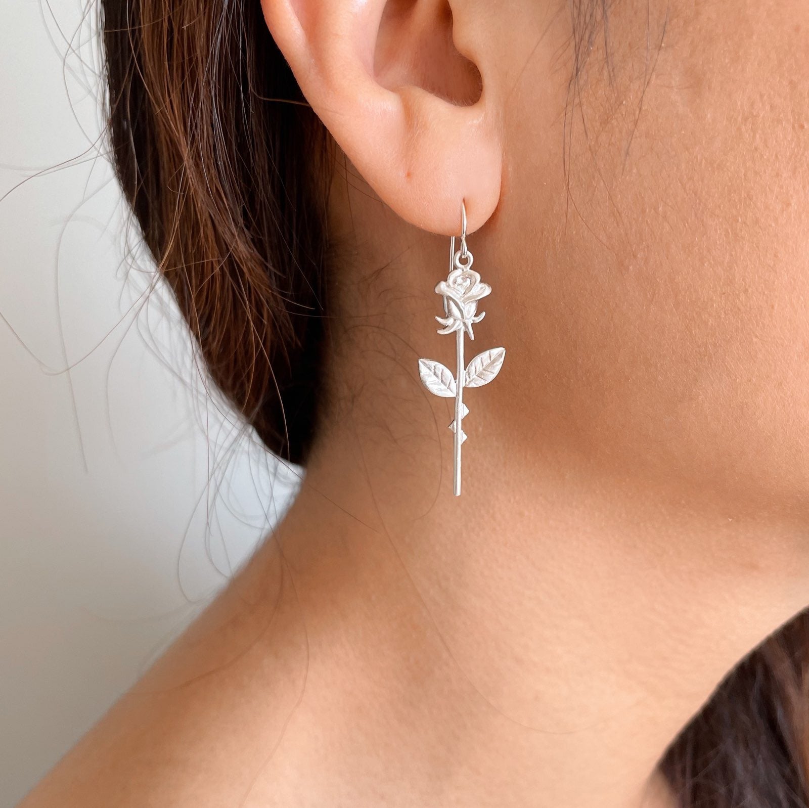 rose earrings