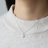 daisy pendant in gold and silver