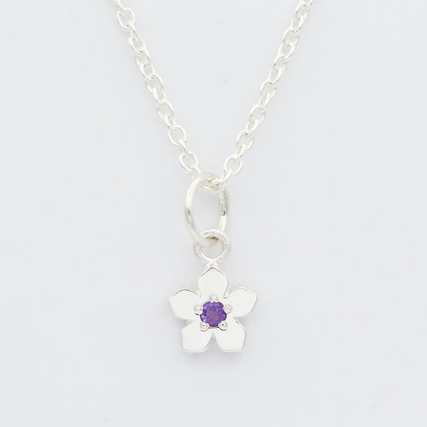 amethyst flower necklace