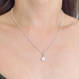 diamond flower necklace