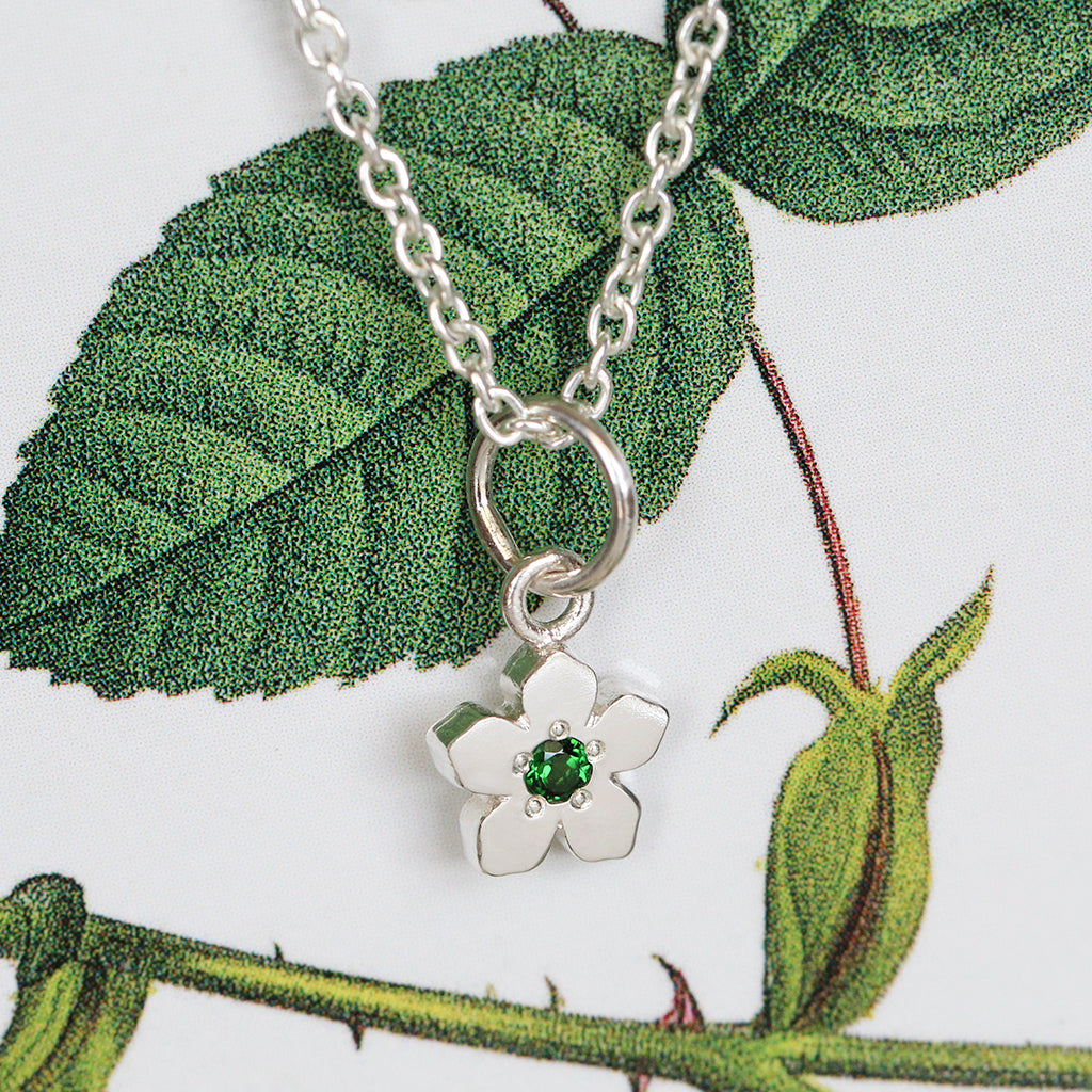 October birthstone tourmaline necklcae