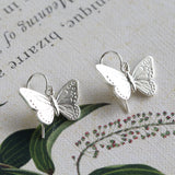 silver butterfly earrings
