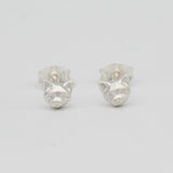 cat earrings silver