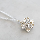 forget me not flower bouquet necklace