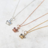 forget me not flower necklace