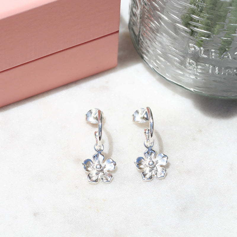 forget me not flower earrings