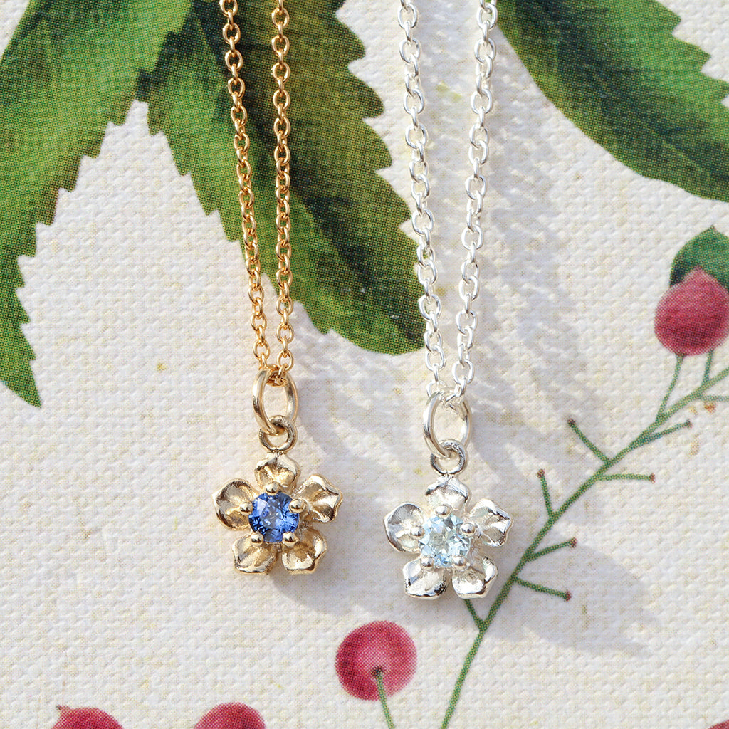forget me not necklaces
