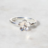 forget me not flower ring in sterling silver