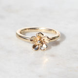 forget me not flower ring gold