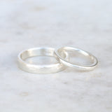 hammered ring set in sterling silver