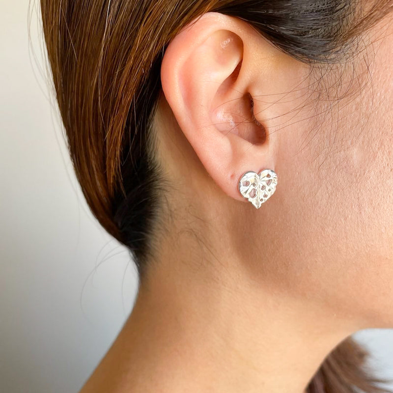 kawakawa leaf earrings