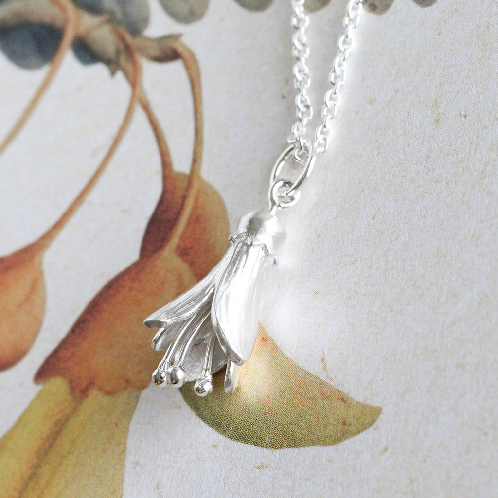 kowhai NZ native flower necklace