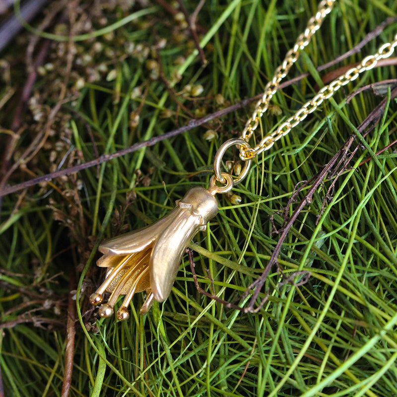 kowhai necklace gold plated silver