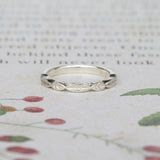 leaf ring wedding ring