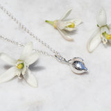 silver lemon necklace