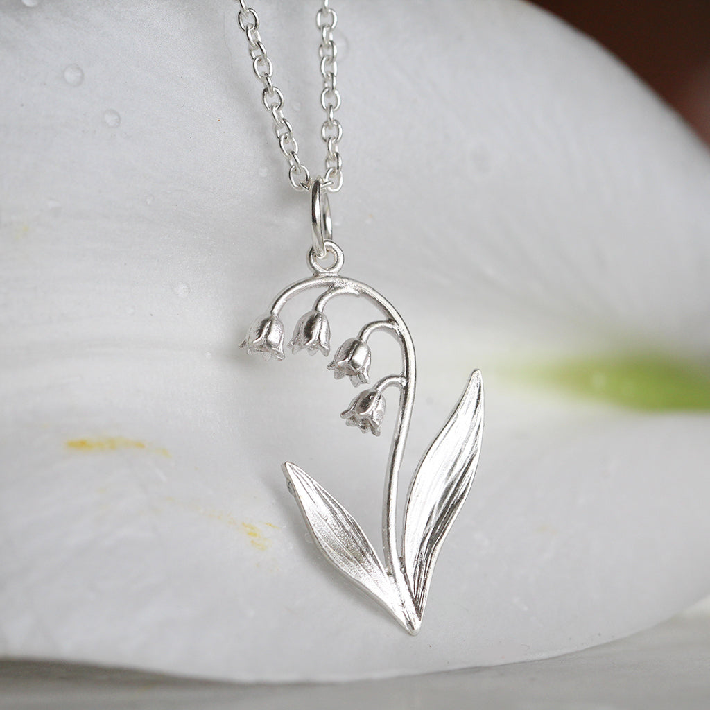 lily of the valley flower necklace
