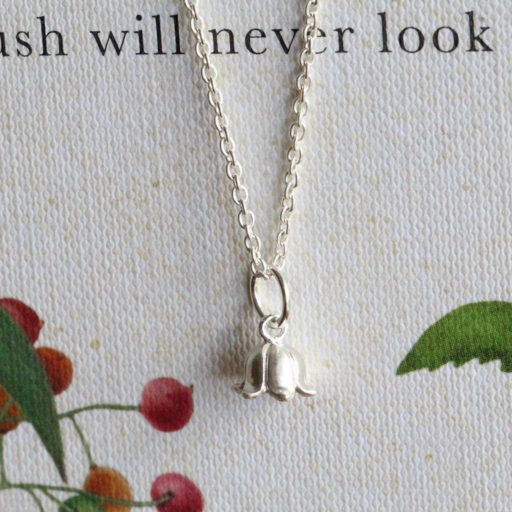 lily of the valley petal pendant