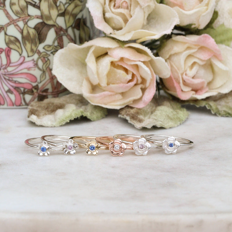 Mini flower rings