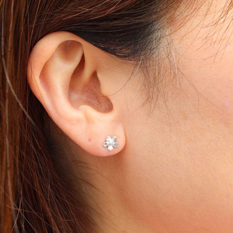 Small forget me not flower earrings