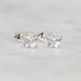 Tiny forget me not flower earrings