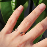 Open Leaf Ring/  Rose Gold