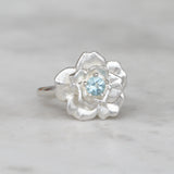 sterling silver rose ring
