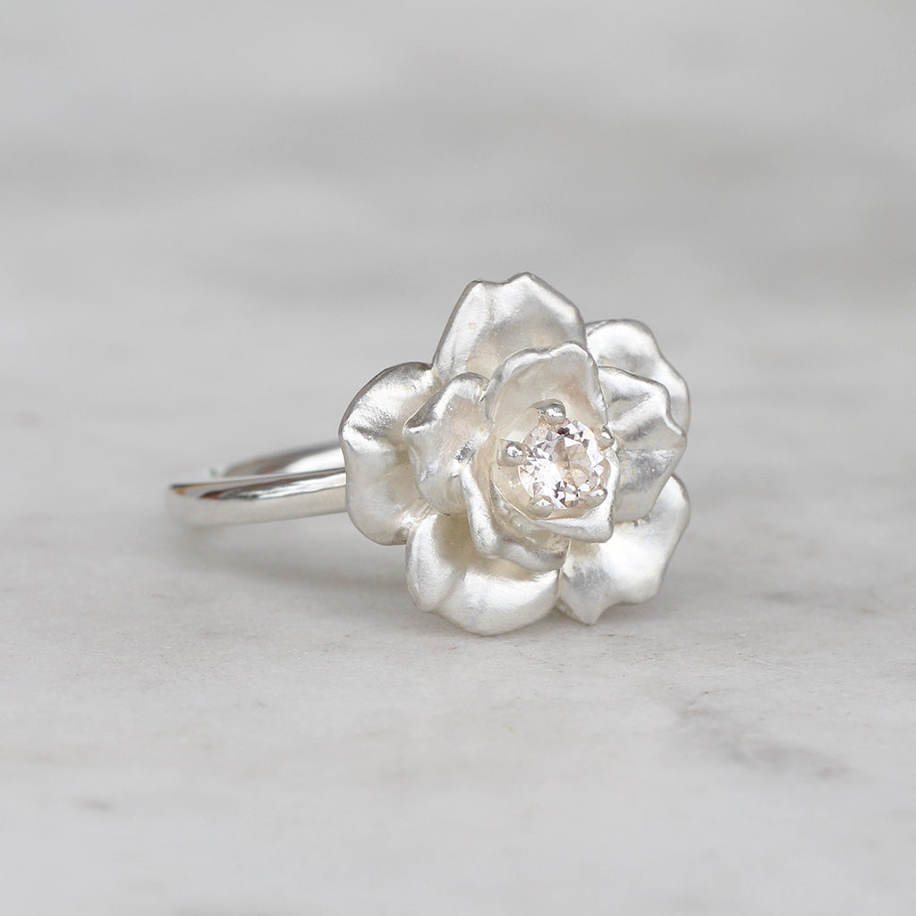 rose in bloom ring 