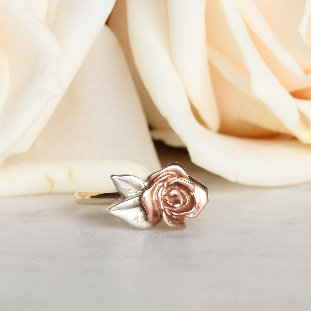 gold rose ring
