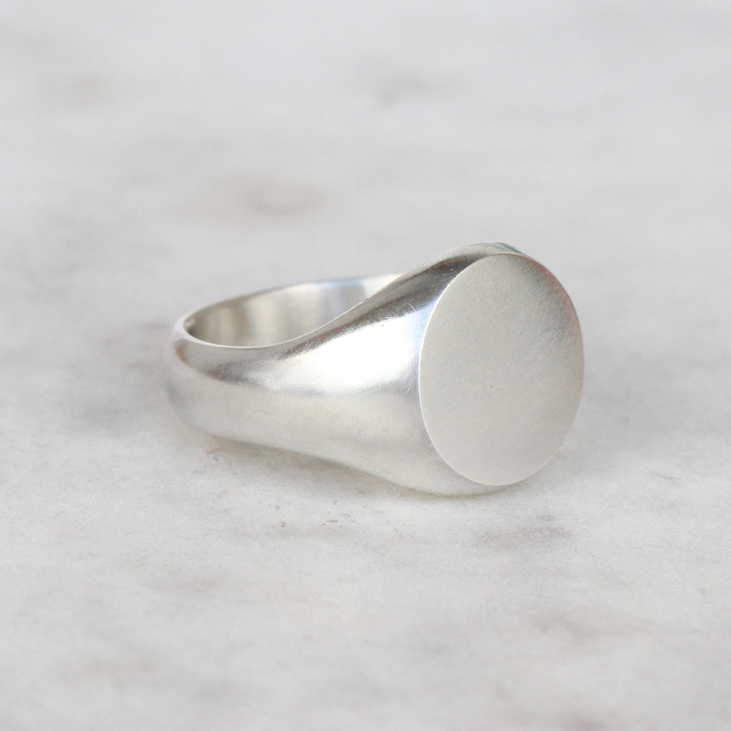 silver signet ring