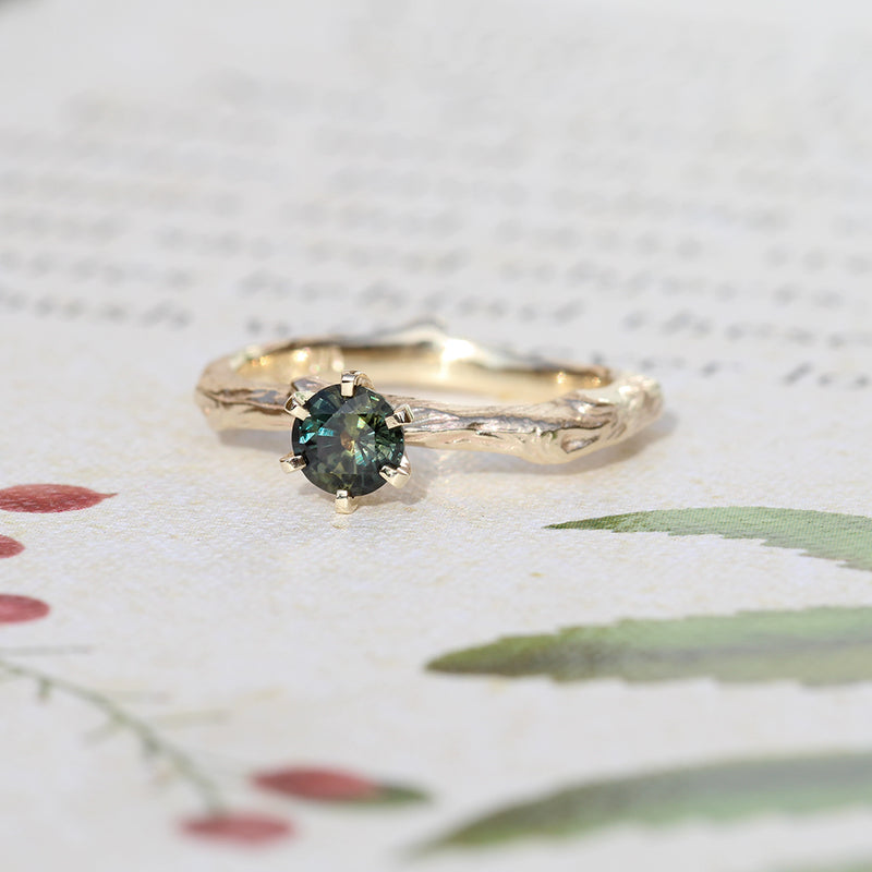 tree engagement ring