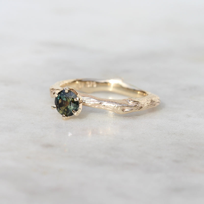 nature inspired engagement ring